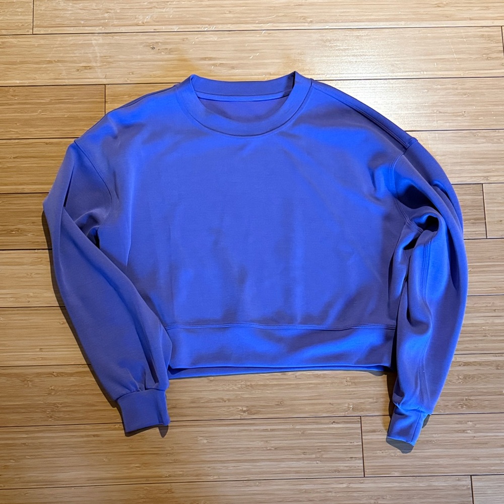Purple softstreme cropped long sleeve